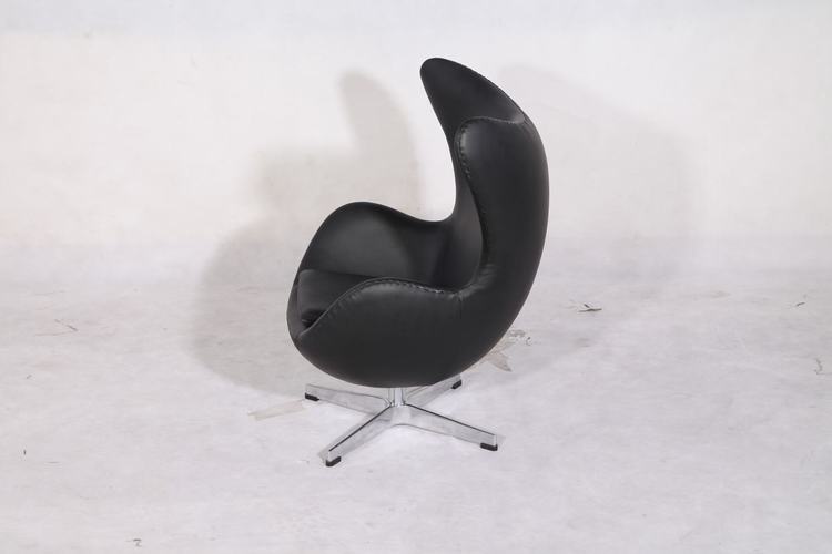 egg chair in leather