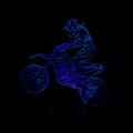Riding Mountain Motorcycles 3D Touch illusion Lamp LED 7-color Night Light USB Decor Gift Table Lamps