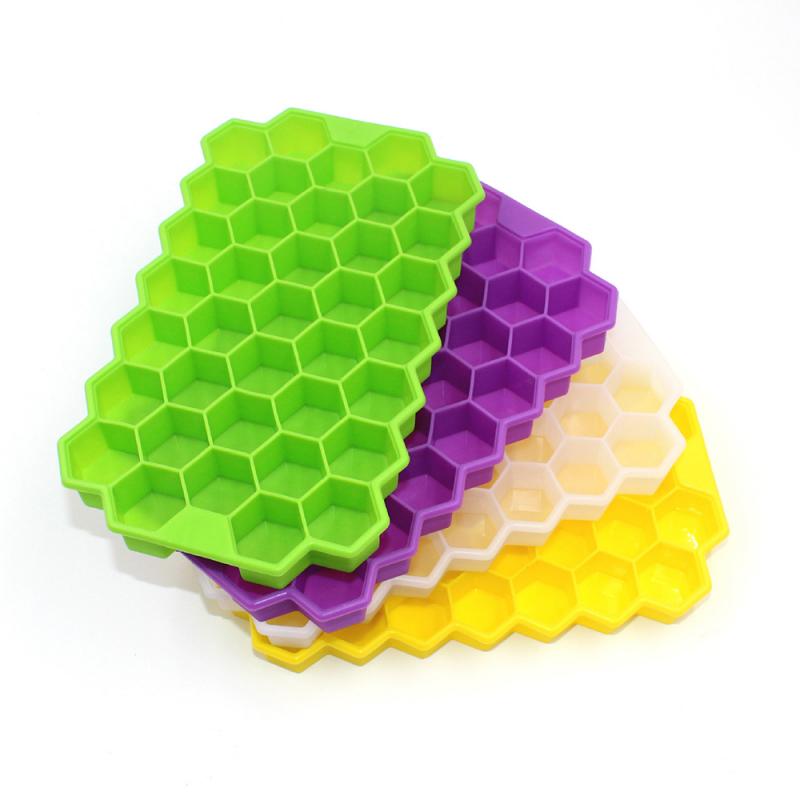 37 Cubes Ice Tray Cube Mold Creative DIY Honeycomb Shape Ice Cube Ray Mold Ice Cream Party Cold Drink Bar Cold Drink Tools