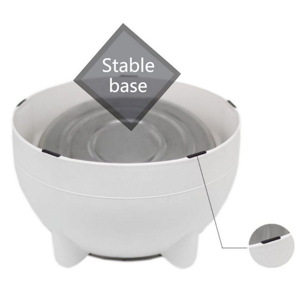 400/800 ml Cute Bowl 15 Degree Oblique Mouth Stainless Steel Pet Food Bowl for Cat Dog Protect The Cervical Spine Pet Supplies