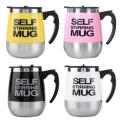 Self Stirring Mug Coffee Milk Automatic Mixing Mug Grain Oat Stainless Steel Thermal Cup Double Insulated Smart Cup New