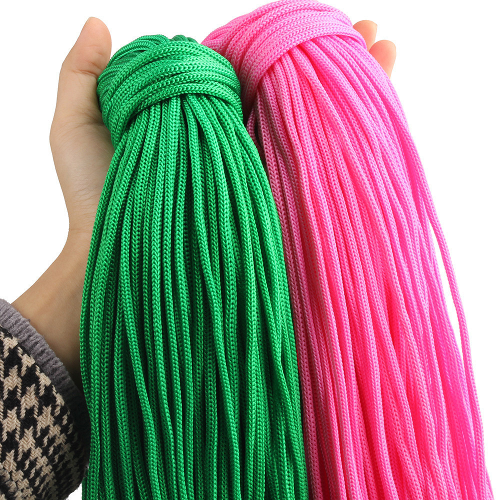 10meter(10.9 yd.) 3mm Polypropylene Rope Cords Braided String for bag hanging sport drawstring bag Handmade Accessories