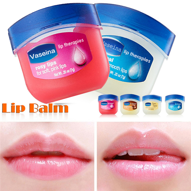 Lip Makeup Care Vaseline Lip Therapy Petroleum Jelly Lip Balm Original Cocoa Brulee 7g Lipstick gift lip brush