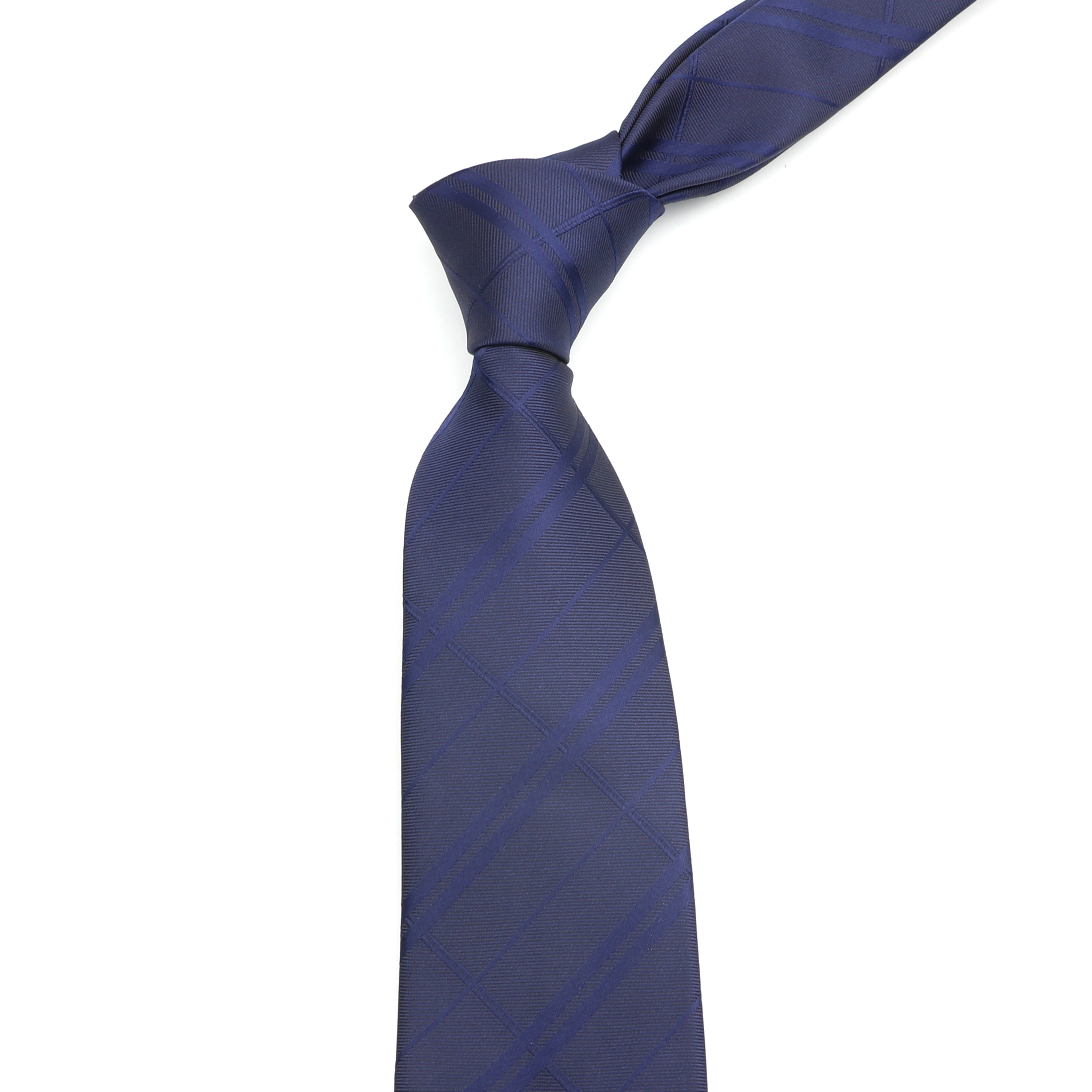 Mens Striped Standard Necktie Normal Paisley Polyester Neckties Skinny Tie Men Business Ties Designer Cravat 8cm Width Like Silk