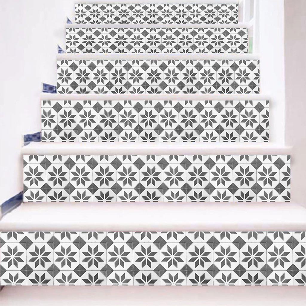 3D Tiles Stairway Stickers Modern Wall Sticker for Bedroom Living Room Stair Decor Waterproof Decal DIY Home Decoration #5