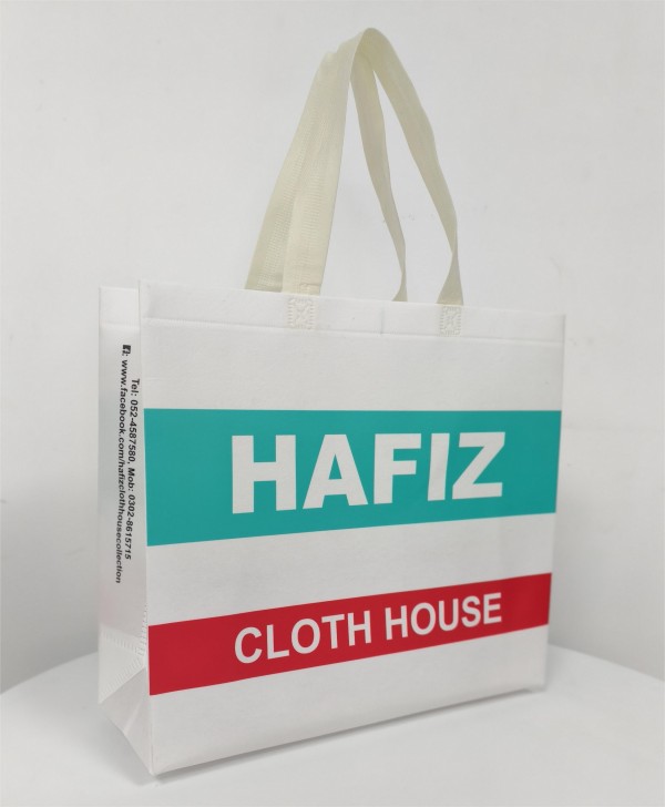 Solid portable non-woven shopping bag