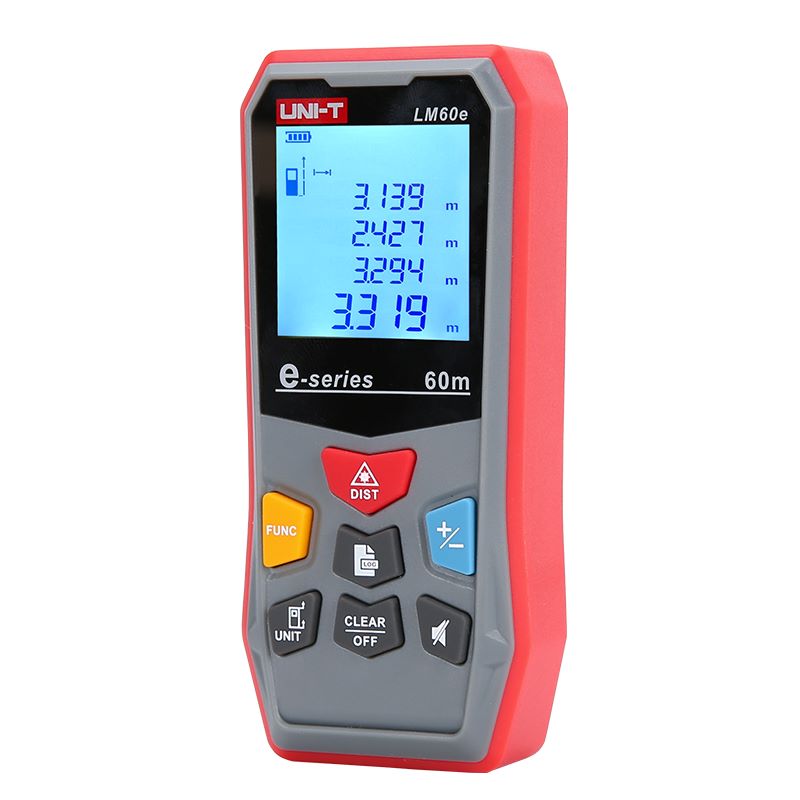 UNI-T Measure LM50E LM60E Laser Distance Meter Handheld Mini Laser Rangefinder Digital LCD Tape Range Finder Diastimeter