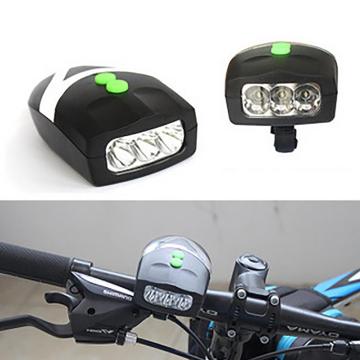 Universal Battery Power Bicycle LED Headlights Horn Bell Lamp Bike Accessories Cycling Electronic Bell Horn Hooter Waterproof