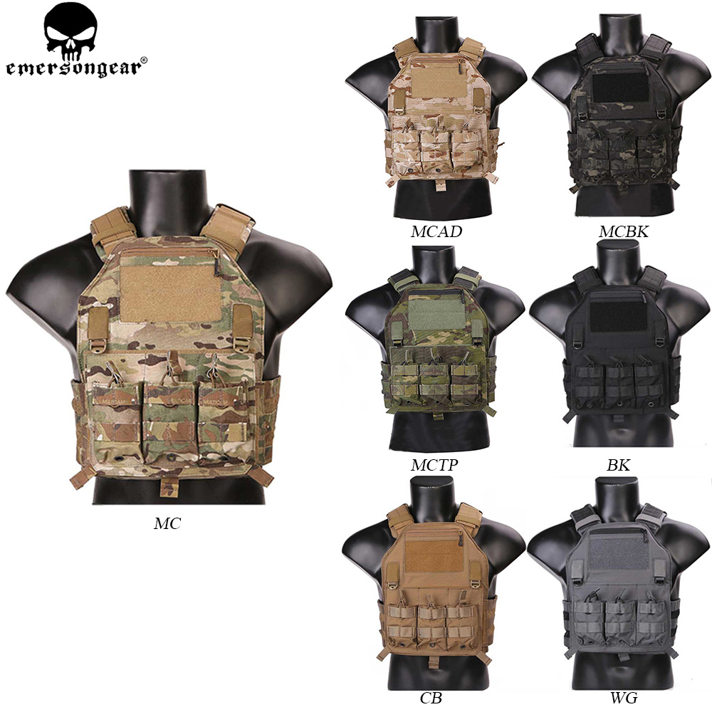 EMERSONGEAR Molle Vest 420 PLate Carrier Hunting Vest Military Paintball Tactical Molle Vest Chest Rig Multicam Tropic EMERSON