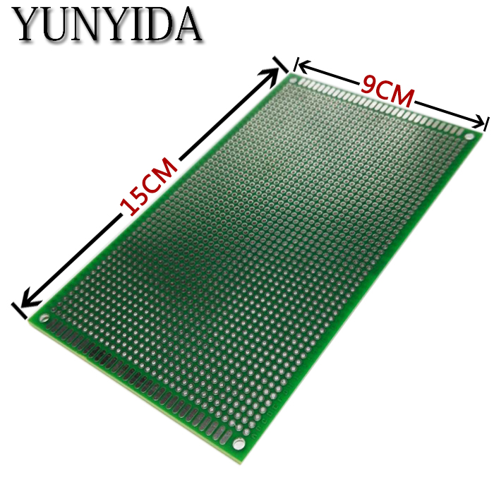 98-17 free shipping 1pcs 9x15cm Double Side Prototype PCB Universal Printed Circuit Board