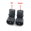 Right Angled IEC Down UP Angled IEC 320 C14 Male to C13 Female Power Adapter for lcd wall mount TV Universal HOT SALE