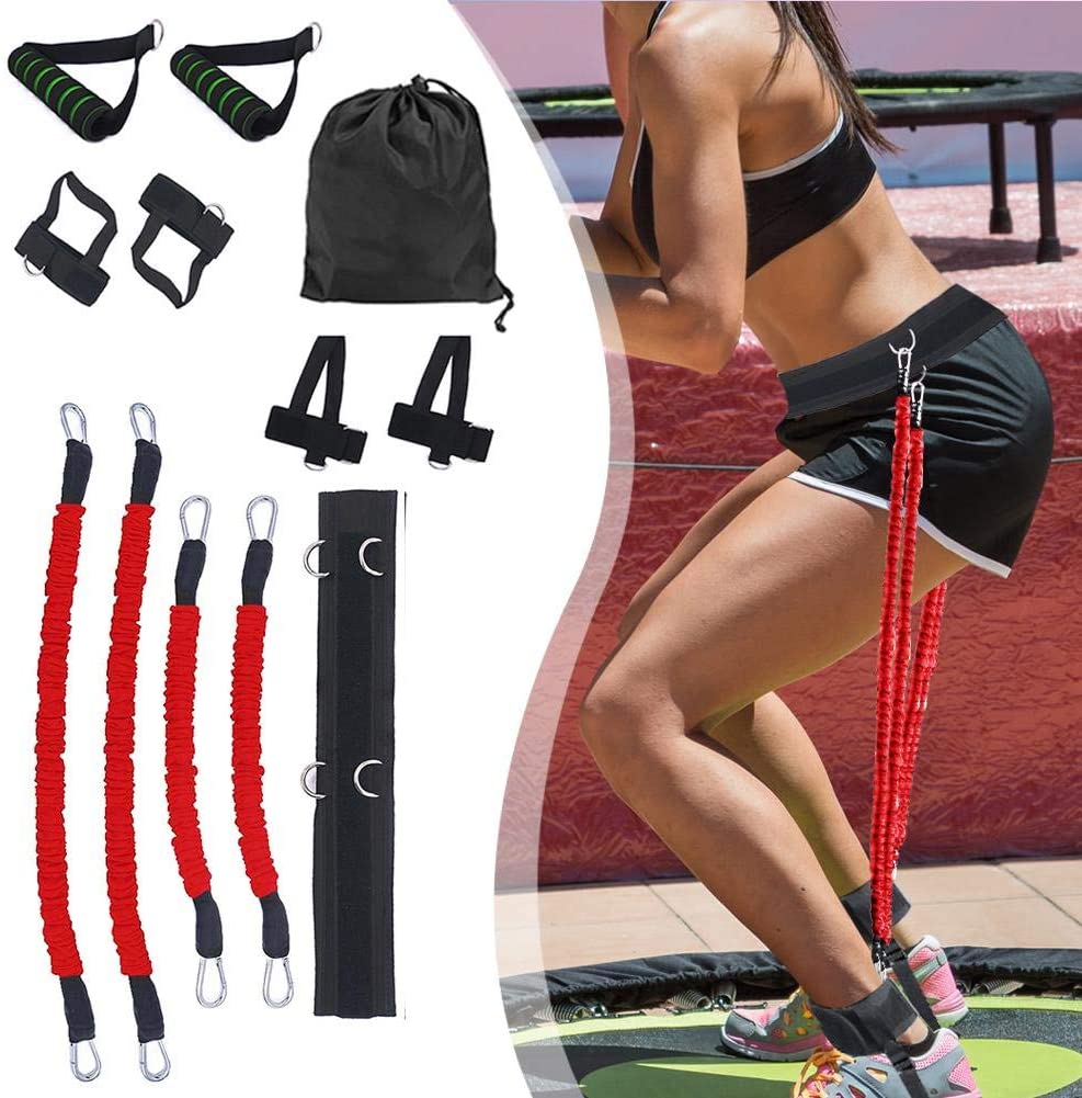 Body Exercise Resistance Band Set Leg Strength Boxing Training Jump Fitness Crossfit Pull Rope Booty Bouncing Trainer Set