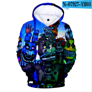 3D Five Nights At Freddys Clothes Children's Clothing Baby Girls Boys Long Sleeve Hoodies Kids Sweatshirts Birthday Gifts