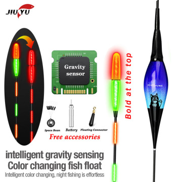 Smart Fishing Led Light Float 1Pcs Equipment Including Battery CR425 Night fishing Tie Gravity sensing chip stopper accessories