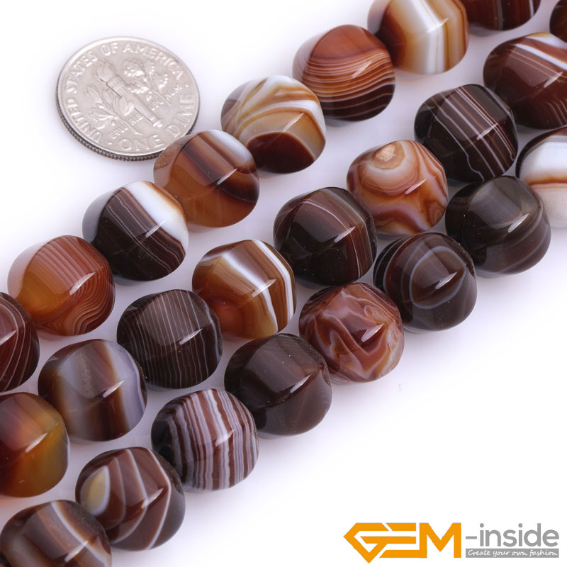 Yellow Lantern Botswana Sardonyx Beads Natural Carnelian Stone Beads DIY Loose Beads For Jewelry Making Strand 15 Inches