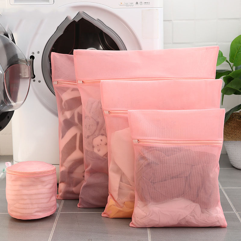 1/4/5 Pcs/lot Zipper Laundry Bag Underwear Basket For Clothes Mesh Travel Organizer Suit Washing Machine Bag Soft Organizer