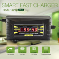 12V 6A EU/US 110-240V AC Input Automatic Smart Battery Charger Maintainer Desulfator for Lead Acid Batteries Car Battery Charger