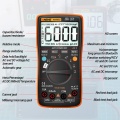 AN9002 True RMS Digital Professional 6000 Counts Bluetooth Multimetro AC/DC Current Voltage Tester Auto-Ranging Multimeter