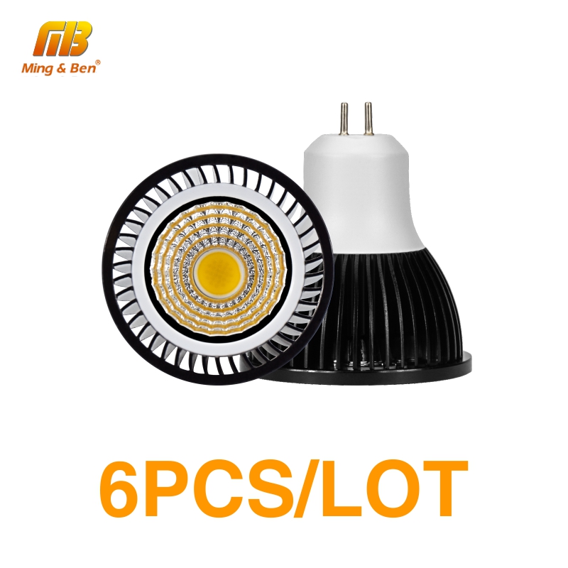 6PCS LED Bulb Full Spectrum Spotlight GU10 MR16 E27 E14 Day Cold Warm White Grow Light 220V 240V COB Chip For Downlight Lampara