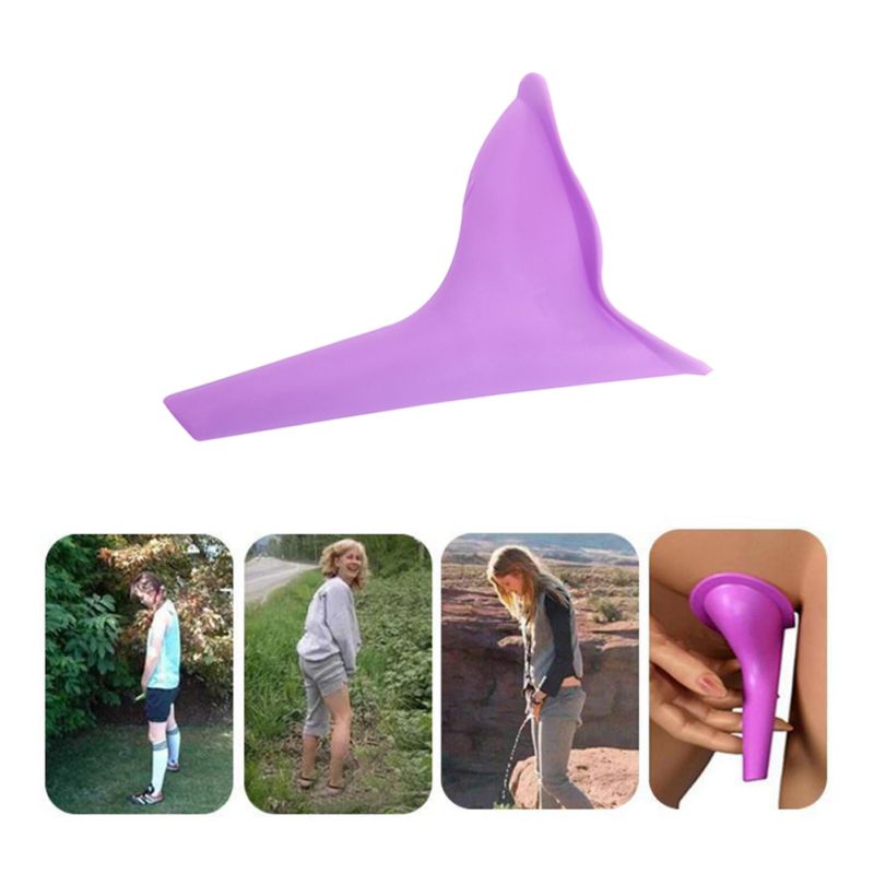 Reusable Female Urinal Device Women Pee Funnel For Outdoor Activity With Discreet Travel Bag