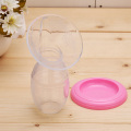 Manual Baby Breast Pump Silicone Milk Collector with Lid Breastfeeding Tool