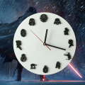 USA Classic Movie Characters Silhouette Wall Clock Living Room Decorative Icon Roles Clock Wall Watch Home Decor Moive Fans Gift