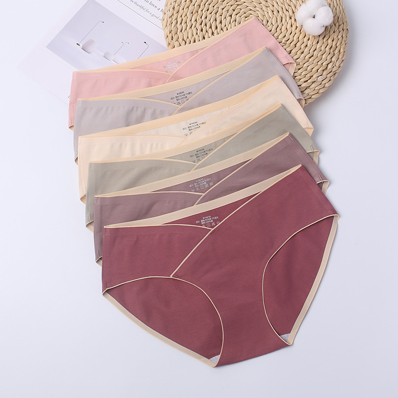 2 Pcs Seamless Low Waist Belly Maternity Panties Summer Cool Breathable Underwear for Pregnant Women Pregnancy Briefs