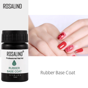 ROSALIND 15ml Rubber Nail Gel Polish Base Coat Soak Off Nail Primer Gel for Nail Art Lacquer For Design Manicure Gel Varnish UV