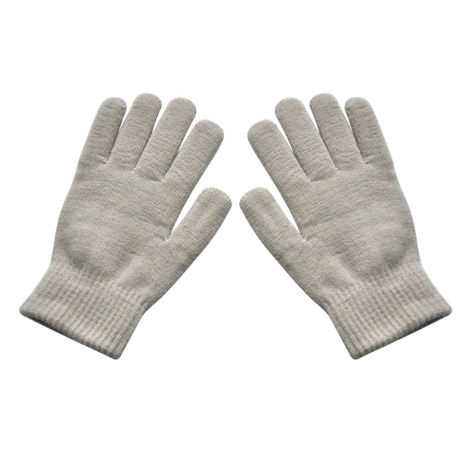 Men's and women's Knitted solid color mittens woolen gloves, winter riding, cold and warm, plus velvet padded gloves