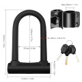 Bike Lock Heavy Duty Bicycle U Lock Secure Lock with Mounting Bracket Bicycle Motorcycle Locks