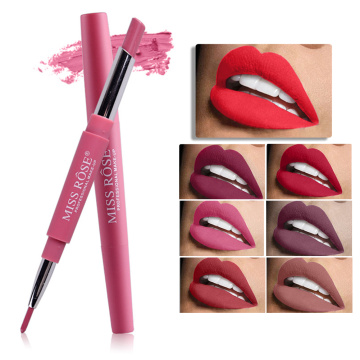 20 Colors Multi-function Double Head Matte Lip Liner Lipstick Long Lasting Waterproof Beauty Makeup Tool Lipliner Cosmetic TSLM1