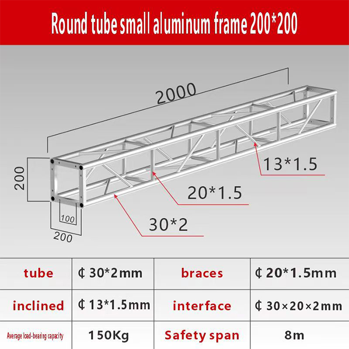 modular truss with brackets