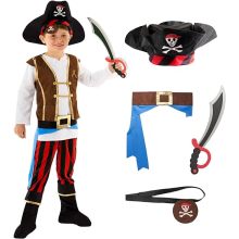 Kids Pirate Costume for Boys Halloween Party