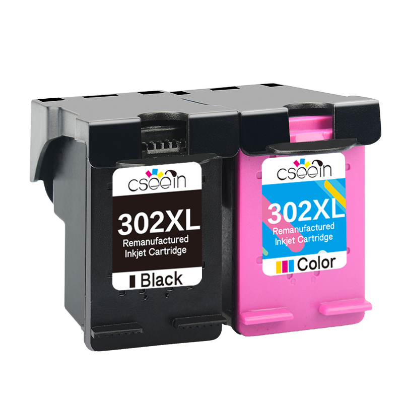 QSYRAINBOW 2BK 302XL Compatible ink cartridge Replacement for HP 302XL 302 1110 2130 1112 3630 3632 3830 Officejet 4650 4652