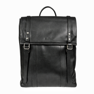 Casual Commuter Genuine Leather Flap Backpack