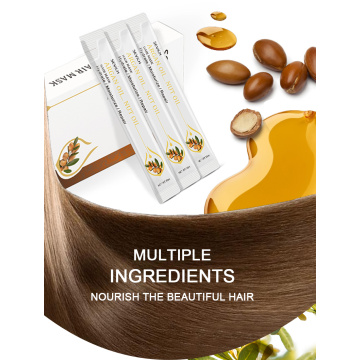 Hair Treatment Mask Shampoo And Conditioner Nutrition Argan Oil Coconut Oil Ginger Nourishing Repair Hair Mask Soft 10ml TSLM1