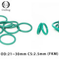 5PC Fluorine rubber Ring Green FKM O ring Seal OD21/22/23/24/25/26/27/28/29/30*2.5mm Thickness Rubber O-Ring Oil Gaskets Washer