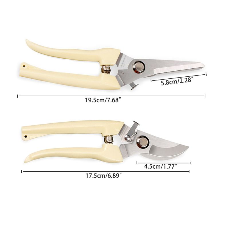 Pruner Tree Cutter Gardening Pruning Shear Scissor Stainless Steel Cutting Home Tools Anti-slip