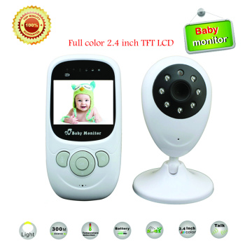 Best 2.4 inch TFT LCD Wireless Digital video Baby Monitor Night Vision IR LED Temperature Monitoring Security Camera 2 Way Talk