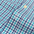 England Style Plaid Checkered Cotton Men's Shirts Pocket-less Design Full Sleeve Casual Standard-fit Button-down Gingham Shirt