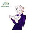 EARLFAMILY 13cm x 8.7cm Auto Waterproof Car Stickers and Decals Sexy Marilyn Monroe Graphics Vinyl Car Accessories Body Sticker