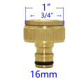 1/2" 3/4" 1" Thread Brass Quick Connector Garden Watering Adapter Drip Irrigation Copper Hose Quick Connector Fittings 1 Pcs