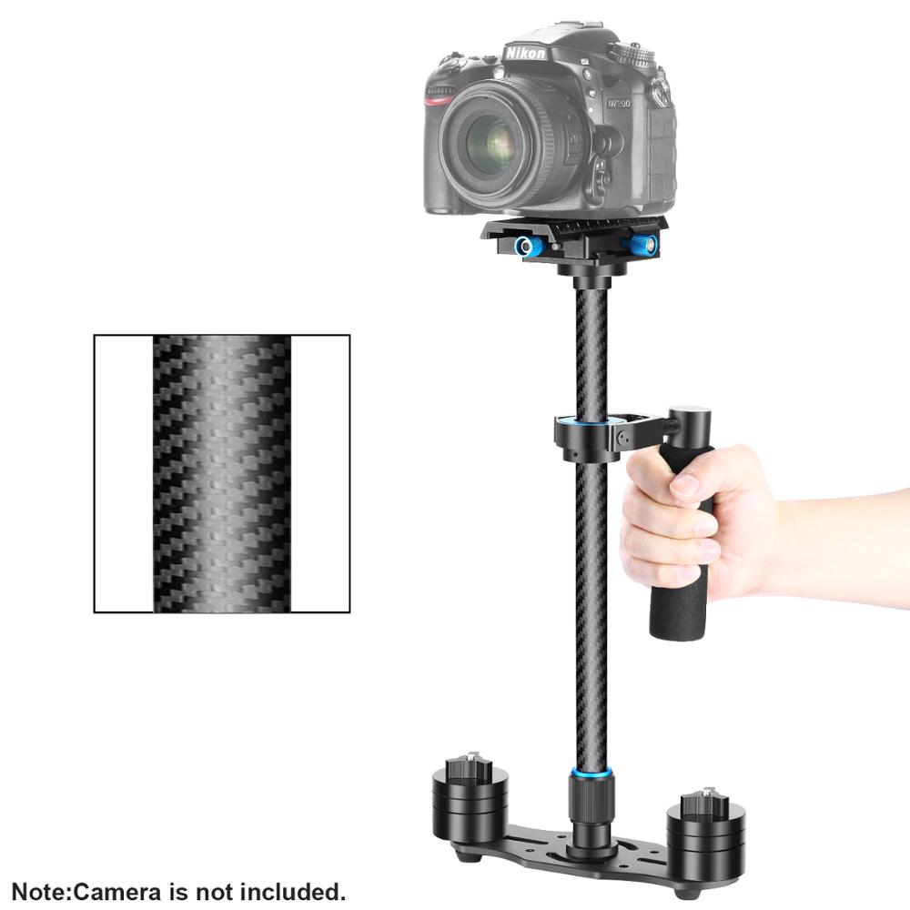Neewer Carbon Fiber 24 inches/60 centimeters Handheld Stabilizer with 1/4 3/8 inch Screw Quick Shoe Plate