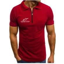 Summer Alpine Star short Sleeve Polo Men Turn-over Collar Fashion Casual Slim Breathable Alpinestar Business Men's Polo Shirt