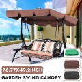 Garden Swing Chair Awning Waterproof Top Cover Canopy Replacement for Garden Courtyard Ourdoor Swing Chair Hammock Canopy