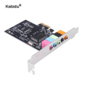 kebidu PCI Sound Card 5.1CH 5.1 Channel CMI8738 Chipset PCI-E 5.1 Stereo Digital Card Desktop Audio Interface Soundcard