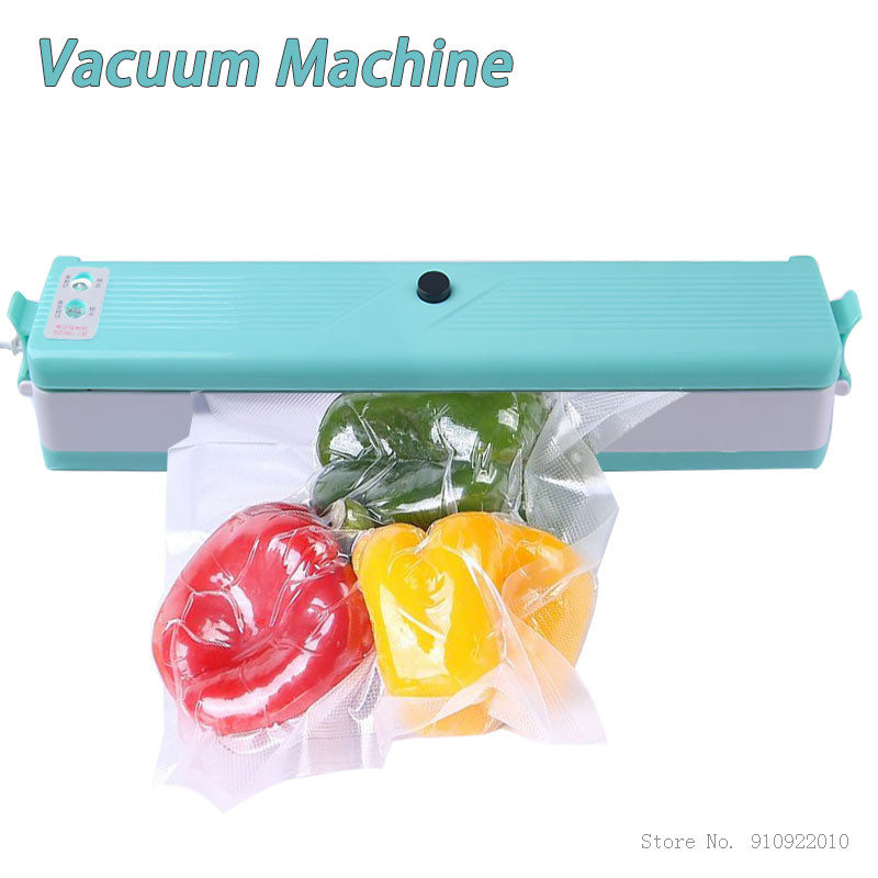 EU plug Electric Vacuum Sealer Packaging Machine Household Food Vacuum Sealer Film Sealer Vacuum Packer with 6 bags