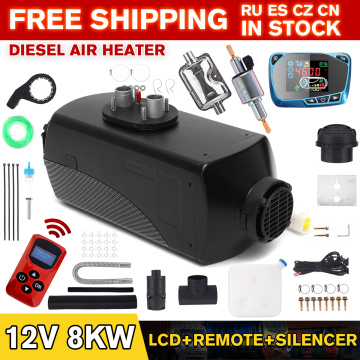 HCalory Air Diesel Heater 2KW 8KW 12V Car Heater Great switch Parking Heater Equipped with remote control for Forklift Truck BUS