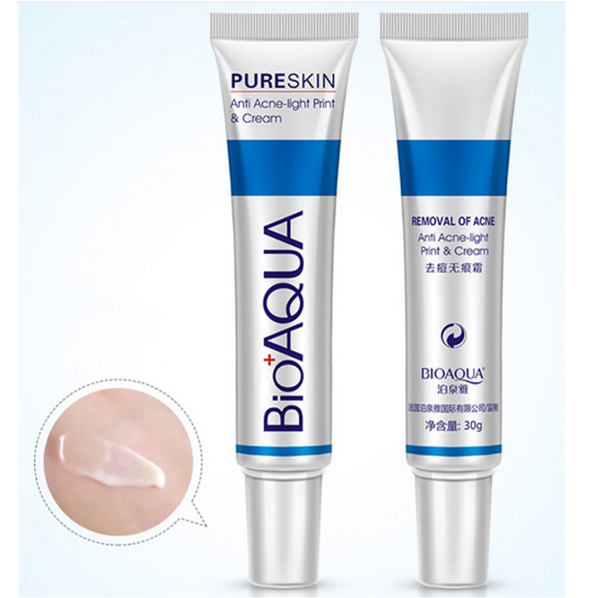 Skin Care Brand BIOAQUA Acne Scars Cream Acne Treatment Face Care Anti Acne Removal Gel Whitening Moisturizing Cream 30g Makeup