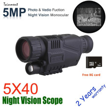 5 x 40 Monocular Night Vision Camera Military Digital Infrared Night-Vision Monocular Telescope Night Hunting Navigation Device